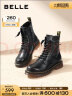 百丽马丁靴女商场同款复古柔软肌理感休闲短靴加绒BCX60DZ3 黑色-单里 39 晒单实拍图