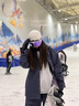 南恩NANDN滑雪镜护目镜女雪地滑雪眼镜透气高清防雾翻盖男滑雪镜 白框玫瑰紫 实拍图