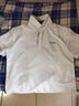 花花公子短袖t恤男夏季男士翻领Polo冰丝衫潮流半袖商务上衣服男装夏装 白色灰  3XL 实拍图