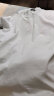 奥德里奇（Aodeliqi）短袖T恤男士夏季丝光棉凉感透气纯色打底衫半袖小高领修身t恤上衣 白色 2XL 晒单实拍图