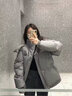 托玛菲连帽羽绒棉服女2025新款冬季外套小个子加厚棉衣棉袄子学生面包服 白色 S 实拍图