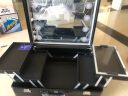 OBOX欧博斯行李箱专业拉杆化妆箱带灯镜子支架PC箱化妆师专用跟妆箱子 黑色PC8灯款 24英寸有支架 实拍图