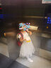贝恋妍女童公主裙蓬蓬纱儿童主持人礼服白纱裙花童婚纱小女孩钢琴演出服 白色804 120 实拍图