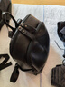 袋鼠轻奢品牌真皮双肩包女2024七夕百搭时尚牛皮软皮防盗女士旅游背包 黑色 实拍图