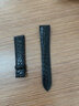 双爵双面鳄鱼皮表带适用于浪琴欧米茄宝珀伯爵帕玛强尼格真皮手表带男 黑色黑线无扣 20mm 实拍图