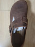 Devo的沃软木勃肯鞋男女同款时尚全包油腊皮单鞋复古情侣休闲鞋 66008 深棕油蜡牛皮 38 （建议拍小一码） 实拍图