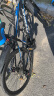 凤凰（PHOENIX） 上海凤凰山地自行车成人男士女式学生变速宽胎越野赛车公路单车 【加厚钢架/抗磨胎】辐条黑蓝 26寸27速【全轴承+礼包】 实拍图
