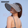 卡蒙（Kenmont）防晒帽防紫外线遮阳帽女春夏运动鸭舌帽潮显脸小空顶帽km-3869 实拍图