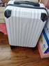 卡帝乐鳄鱼行李箱男拉杆箱女轻音万向轮旅行箱拉链密码箱出差抗压大容量皮箱 暗夜绿防刮直角拉链款 20英寸 /可登机 实拍图
