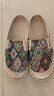 老北京布拖鞋女亚麻包头半拖妈妈单鞋防滑软底民族风绣花鞋一脚蹬 孔雀绿【送妈妈 送闺蜜 送自己】 36 正码-防滑软底 舒适透气 实拍图