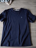 与狼共舞【含桑蚕丝】圆领短袖T恤男2025夏季新款刺绣凉感透气打底短t6623 黑色001 M (170) 实拍图