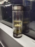 茶之恋999纯银茶水分离杯茶杯男士泡茶专用高端双层玻璃杯生日礼物 皓月银（银饰） 实拍图