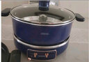 蓝宝（BLAUPUNKT）升降电火锅5L分体式电热锅家用多功能料理锅电热蒸煮锅烤肉煎炒炖锅分体式电火锅 5L 轻奢色【标配+煎烤盘】 实拍图