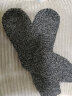 BAIWIFE羊毛袜子男冬季巨厚高筒袜加厚毛巾袜毛线保暖袜女士复古针织 3双巨厚（黑色）粗线男 均码 实拍图