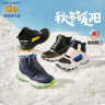 Skechers斯凯奇男女童棉鞋儿童雪地靴冬季厚实保暖中帮大童二棉鞋8701648L 男童-黑色-多彩色-BKMT 35码 实拍图