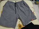 泽人行 运动短裤男夏季微弹印花透气5分快干跑步短裤C2075 冰山灰（无网衬） XL /120~135斤 实拍图