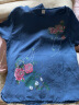 贝珂曼夏季中老年人棉麻短袖套装宽松大码上衣妈妈装两件套t恤夏装女装 SX168-宝蓝色 3XL【120-135斤】 实拍图
