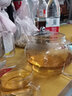 金灶（KAMJOVE）耐热玻璃泡茶壶飘逸杯304不锈钢过滤茶具花茶杯花茶壶大容量套装 A-08搭配2个小茶杯 800ml 实拍图