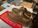 公牛世家男鞋秋季新款英伦男士商务休闲皮鞋户外复古工装鞋子低帮马丁鞋靴 棕色【四季款单鞋】GN123101352 41 (标准运动码) 实拍图