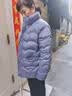 缇米媗小个子妈妈秋冬轻薄羽绒服外套中老年女大码洋气羽绒棉服短款棉袄 橘红色（白鸭绒38）现货直发 2XL 建议穿120-130斤 实拍图