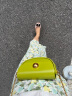 拉菲斯汀包包新款百搭手提包女士小众设计铃铛包斜挎小圆包 621530 无忧无绿 晒单实拍图