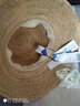 Mr DUCK马达加斯加天然拉菲草 匠心手工草帽女遮阳帽 大帽檐可折叠渔夫帽 黑色印花本草色-大边 (进口材质） M（适合55-57cm头围） 实拍图