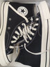 匡威（Converse）秋冬季鞋女鞋1970sAllStar情侣鞋三星标休闲鞋板鞋帆布鞋162050C 162050C 1970S黑色高帮/主推款 41.5 实拍图
