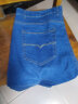 乔诗慧2条装 牛仔短裤男夏季薄款中裤弹力商务直筒宽松休闲马裤七分裤 中裤-013浅蓝+8010蓝色 36 (2尺8） 实拍图