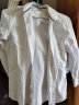 罗蒙（ROMON）纯棉牛津纺长袖衬衫男士休闲保暖上衣秋冬款中青年商务加厚衬衣男 白色 38 实拍图