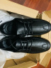 罗冠春夏新款时尚休闲绅士套脚男皮鞋 VTY807黑色(运动鞋码） 39 实拍图