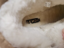 森达雪地靴女甜美舒适保暖厚底休闲短靴 啡色 38  实拍图