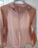 蕉内凉皮3系防晒衣女士拼色防晒服冰丝短款外套夏季 浅粉拼灰粉 XL 实拍图