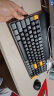 爱国者（aigo）A100有线/2.4G无线双模 客制化游戏办公机械键盘 全键无冲 热插拔 可充电 黑糖色 K黄轴 实拍图