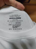 杰克·琼斯（JACK&JONES）男装T恤男夏季万能T恤舒适男士短袖清凉多色上衣纯色水洗不易走形 本白色A06 L 晒单实拍图