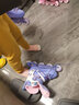 EVERVON轮滑鞋儿童溜冰鞋直排轮全闪388赠头盔护具粉色M码（适合6-12岁） 实拍图