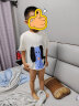 MQD童装男女童虎年夏季新款卡通短袖T恤男女童圆领套头衫韩版潮 米白 110cm 晒单实拍图