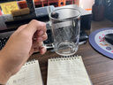 明尊（LIGHTKING）手工吹制高硼硅玻璃杯茶水杯带把手牛奶杯办公室透明泡茶杯冷水杯 CP'36（280ml） 实拍图