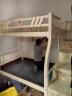 京喜福上下床实木双层子母床美式双人儿童床高低床上下铺床成人母子床 双梯款（原木） 上铺宽130cm*下铺宽150cm 实拍图