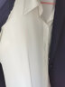 尚都比拉职业正装衬衫春秋气质长袖上衣女士高级感白色衬衣 云白 S 实拍图