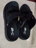 回力男鞋凉鞋男夏季新款休闲透气沙滩鞋男士潮流外穿两用皮凉拖鞋男 黑色22010 42 实拍图