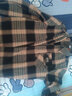 花岚娜纯棉春秋冬新款宽松显瘦格子衬衫女外搭洋气加绒衬衣春装百搭上衣 黑色 有袋盖 4XL 建议135-150斤 实拍图