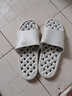 惠夫人浴室拖鞋男大码居家速干防滑日式静音洗澡漏水镂空夏季拖鞋男女款 麻花漏水 灰色 44-45码（适合43-44码穿） 实拍图