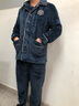 點嬈珊瑚绒睡衣男冬季加厚加绒保暖情侣睡衣女士秋冬天大码家居服套装 MDF 8063藕粉 L 实拍图
