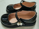 G.duck小黄鸭女童小皮鞋2024春秋新款黑色玛丽珍鞋鞋子演出鞋儿童公主鞋 黑色 （脚长加1cm下单哦） 33 （内长20.2cm） 实拍图
