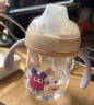 babycare吸管杯婴儿1-3岁防漏吸管杯带重力球 婴儿水杯宝宝水杯儿童水杯 香槟粉 【PPSU双杯盖】 实拍图