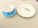 Wedgwood[圣诞礼物]欢愉假日咖啡杯碟陶瓷茶杯碟高颜值杯碟情侣杯 欢愉假日蓝色杯碟1个200ml 实拍图