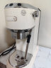 德龙（Delonghi）咖啡机 半自动咖啡机 意式浓缩 家用 泵压式 EC885.CR 奶油色 实拍图