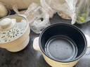 LOTOR电煮锅电炒锅迷你宿舍用煮面泡面电蒸锅电锅一体多功能电热火锅1人2婴儿辅食锅 电煮锅PP蒸笼款2.5L 实拍图