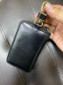 皮六叔（pi uncle）真皮钥匙包男纯手工牛皮零钱包卡包二合一挂腰汽车锁匙扣门禁通用 黑色 实拍图