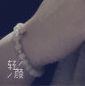 潮宏基 铃兰花黄金手链女士足金翡翠手串手饰送女友送妈妈生日礼物 好运莲莲 链约16-18cm 实拍图